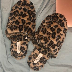 Madewell cheetah slippers